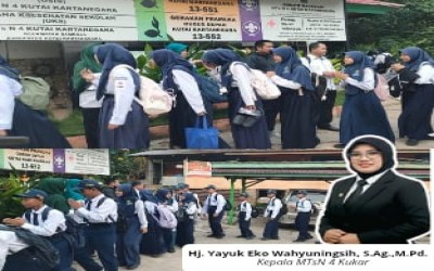 Semangat Baru Awal Semester, Siswa MTsN 4 Kukar Kembali Aktif Bersekolah