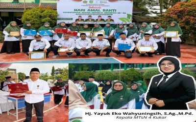Pegawai MTsN 4 Kukar Hadiri Upacara HAB Kemenag ke-80
